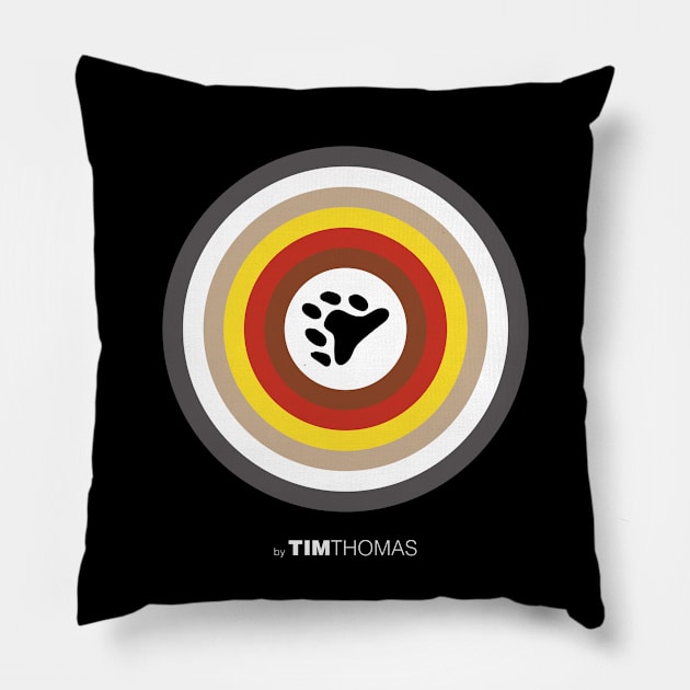 Circulo Bears Gay Pillow by Tim Thomas