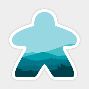 Board Game Meeple Mountains Magnet