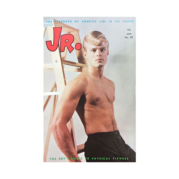 JR. Junior - Vintage Physique Muscle Male Model Magazine Cover by SNAustralia