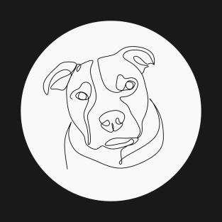 American Bully Line Art T-Shirt