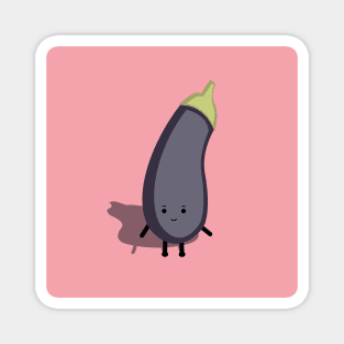 It's aubergine and it's an art - aubergine art Magnet