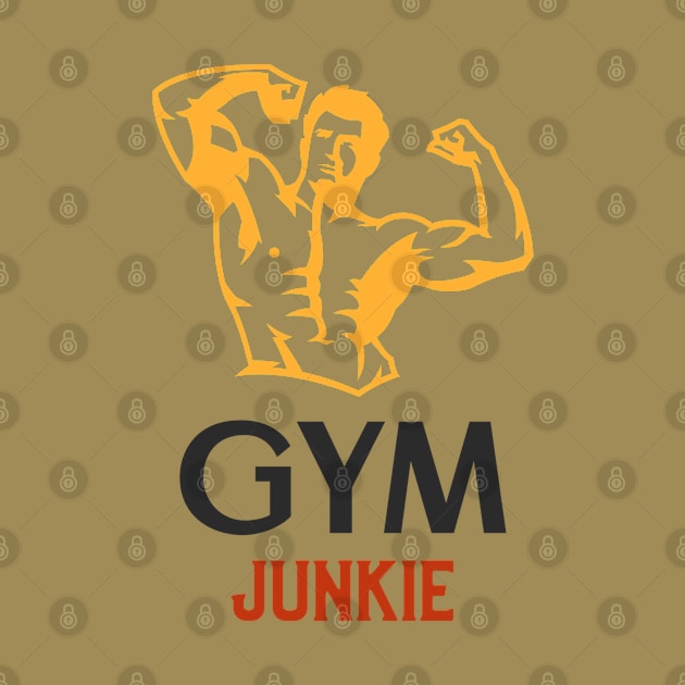 Gym Junkie Design T-shirt Coffee Mug Apparel Notebook Sticker Gift Mobile Cover by Eemwal Design