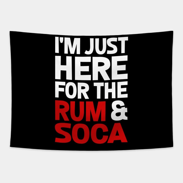 Jamaica, I'm Just Here for the Rum & Soca Tapestry by alzo