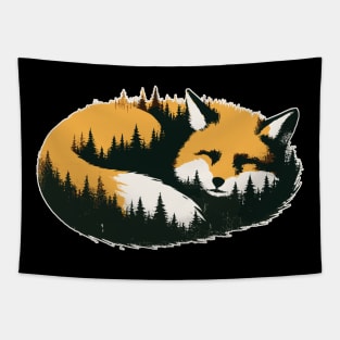 Sleeping fox Tapestry