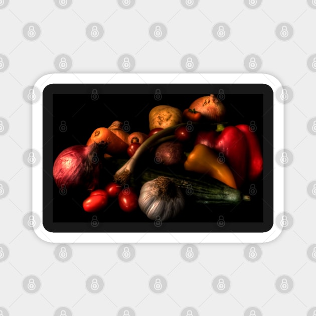 HDR Mixed Vegetables Magnet by axp7884