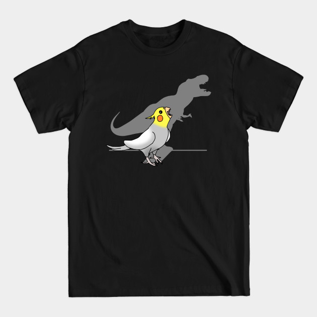 dinosaur shadow - cockatiel 2 - Birb Memes - T-Shirt