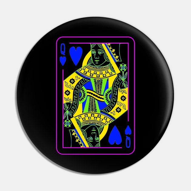 Queen of Hearts Bright Mode Pin by inotyler