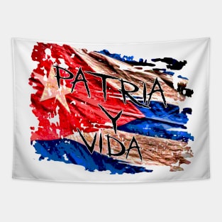 Cuba Patria y Vida Tapestry