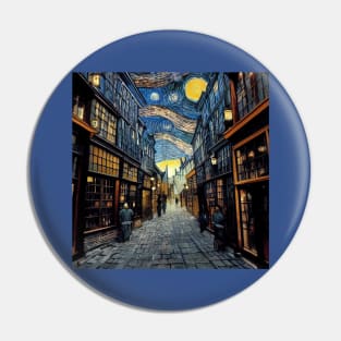 Starry Night in Diagon Alley Pin