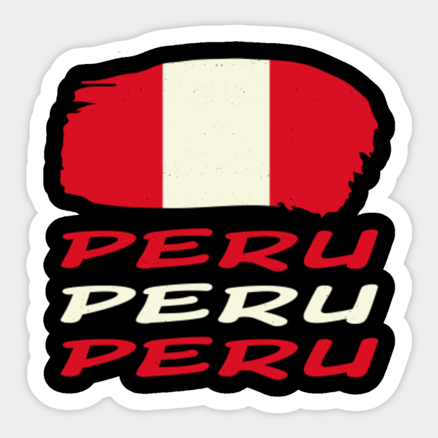 Peru Flag Peruvian Gift Peruvians - Peru - Sticker | TeePublic
