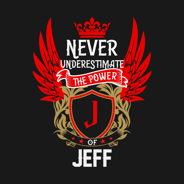 Never Underestimate The Power Jeff | Jeff First Name, Jeff Family Name, Jeff Surname by TuckerMcclainKNVUu