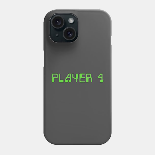 Player 4 Retro Video Game Phone Case by Lyrical Parser