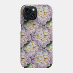 pattern from peony flowers Phone Case