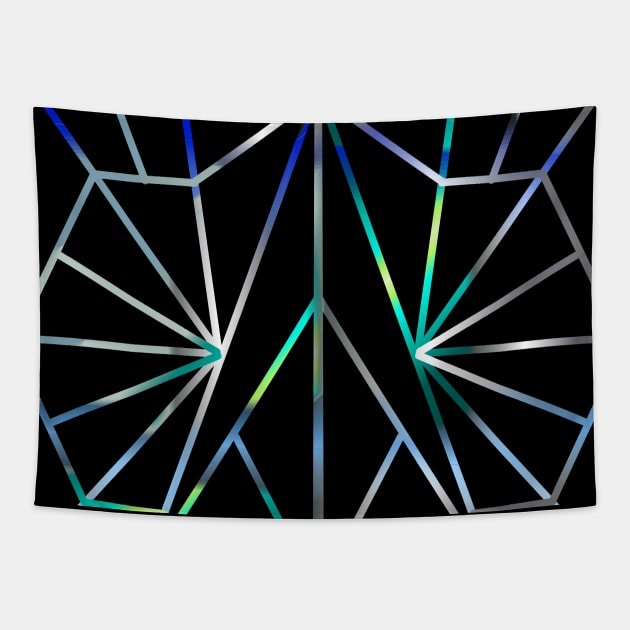 Solo Blue Metallic Tapestry by Aesir_Artwork