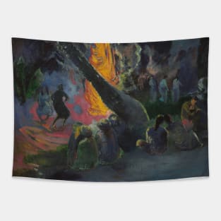 Upa Upa (The Fire Dance) by Paul Gauguin Tapestry