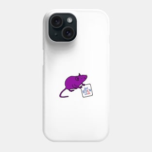 Small Rat with Joe Biden 2020 Sign Phone Case