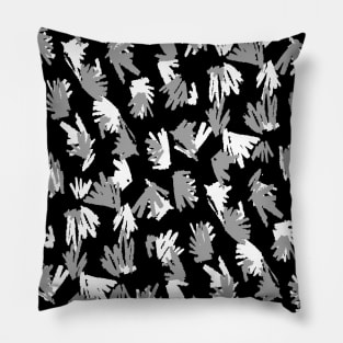 Black and White Terrazzo Doodle Pillow