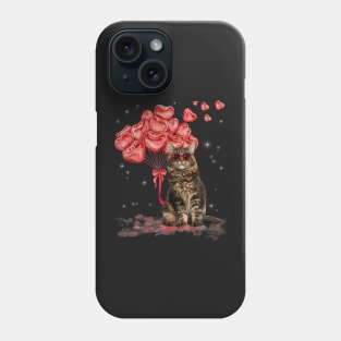 Funny Maine Coon Heart Valentines Day Cat Phone Case