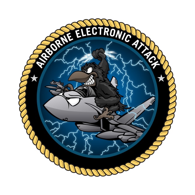 Airborne Electronic Attack Growler Cartoon by hobrath