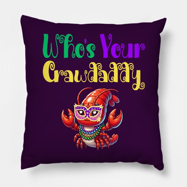 Who's Your Crawdaddy Pillow by Blended Designs