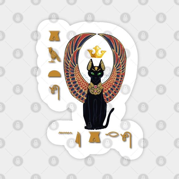 Egyptian cat Magnet by obscurite