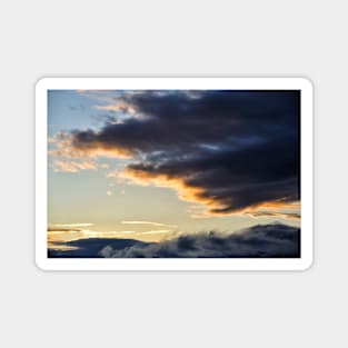 Clouds at evening sunset over Stirlingshire, Scotland Magnet