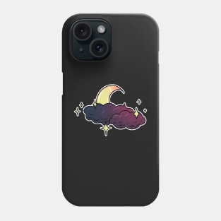 Moon in winter night Phone Case