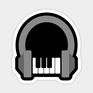 Headphones and keys jamming - Music engineering Magnet