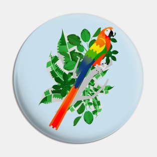 Rainbow macaw Pin