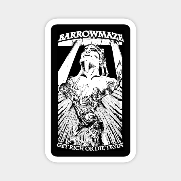 Barrowmaze (White) Magnet by Owlbear Fur Company