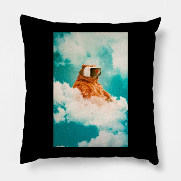 Living On The Cloud Pillow by SeamlessOo