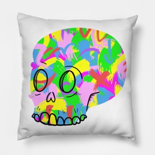 Rainbow Skull Boi Pillow