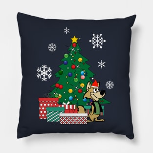 Ding A Ling Wolf Around The Christmas Tree Pillow