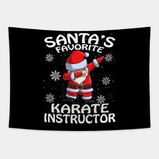 Santas Favorite Karate Instructor Christmas Tapestry