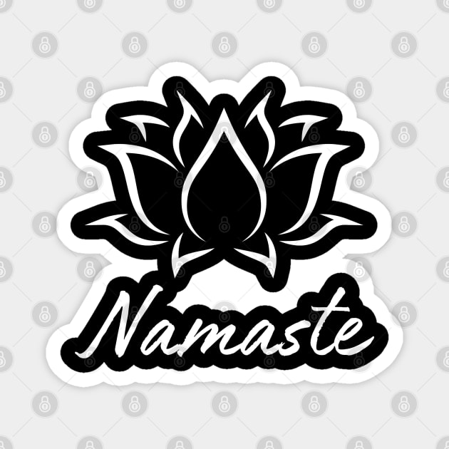 Namaste shirt, Workout shirt, Funny Yoga shirt, Meditation shirt, Lotus Yoga shirt, Yoga Gift shirt Magnet by DesignVIP