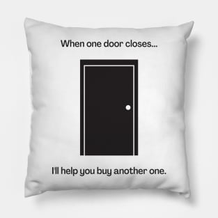 Realtor Opening Doors Pillow