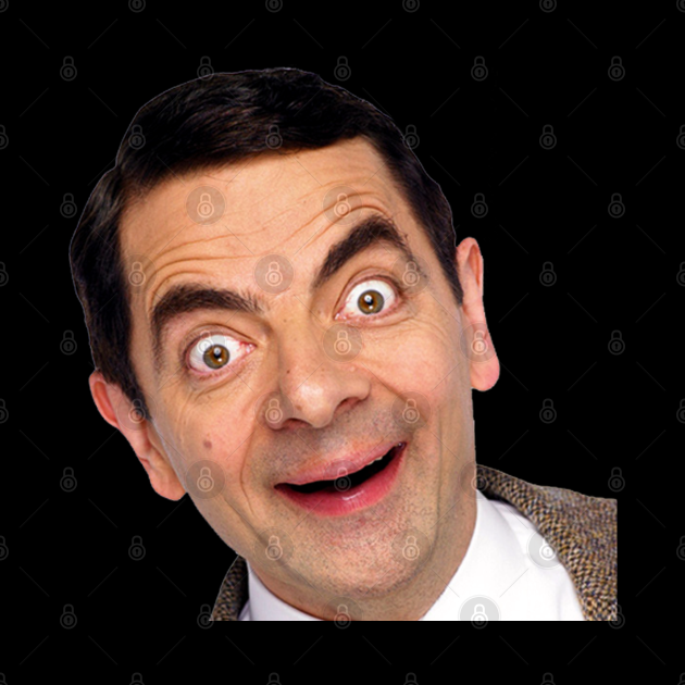 Mr Bean. Funny Mr. Bean with big eyes, grimace and smile. - Mr Bean ...