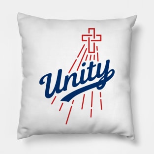 Unity Baseball Logo (on LIGHT) Pillow