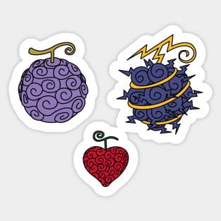 gasha gasha no mi devil fruit Sticker for Sale by goldjuliana