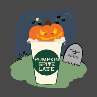 Funny Halloween Pumpkin Spite Latte T-Shirt