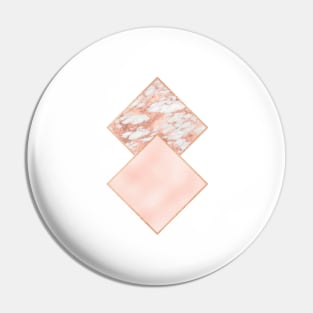 Diamond rose gold marble - soft blush Pin