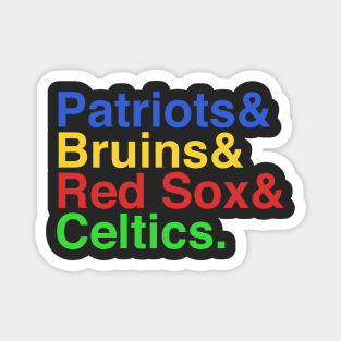 Boston Sports Teams Magnet