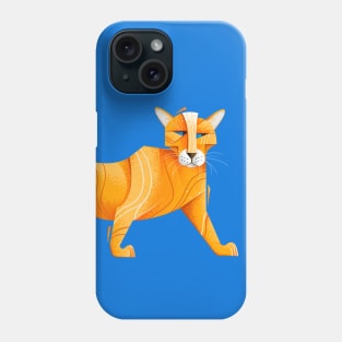 Orange Big Cat Phone Case