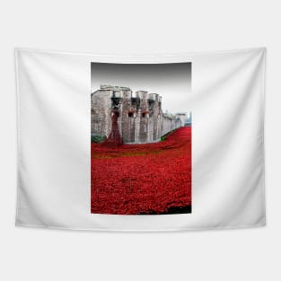 Tower of London Red Poppy Poppies Tapestry