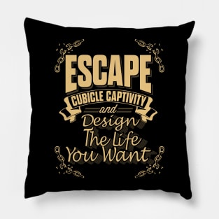 Escape Cubicle Captivity Pillow