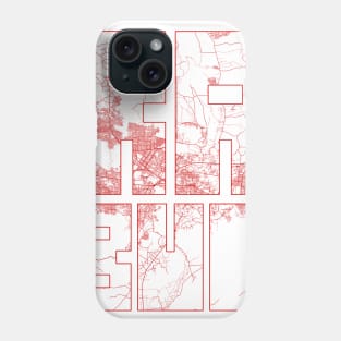 Kabul, Afghanistan City Map Typography - Oriental Phone Case