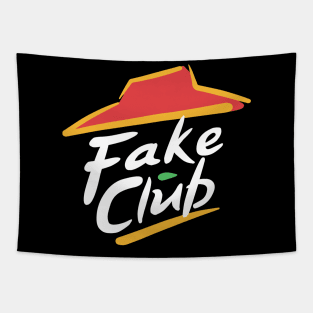 Fake Pizza Parody Logo Tapestry