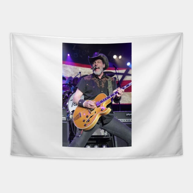 Ted Nugent Photograph Tapestry by Concert Photos