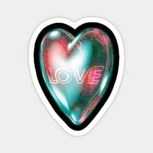 Colorful Heart Love Magnet