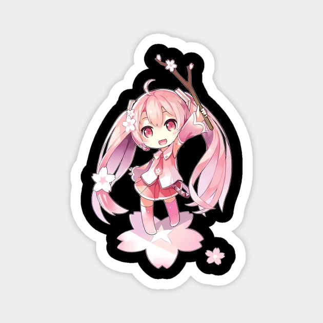 Sakura Miku Magnet by eldridgejacqueline